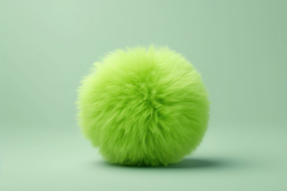 Apple fluffy wool green plant ball.
