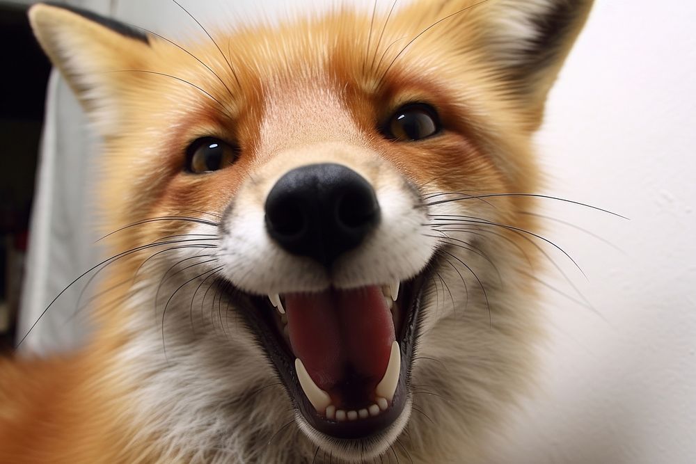Selfie fox mammal animal pet.