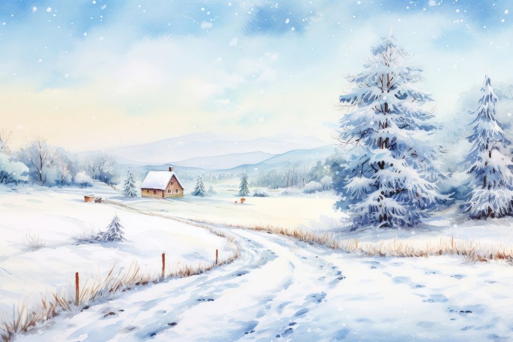 Christmas countryside background architecture landscape outdoors.
