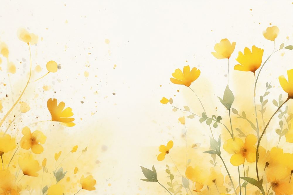 Background yellow flowers backgrounds outdoors pattern.