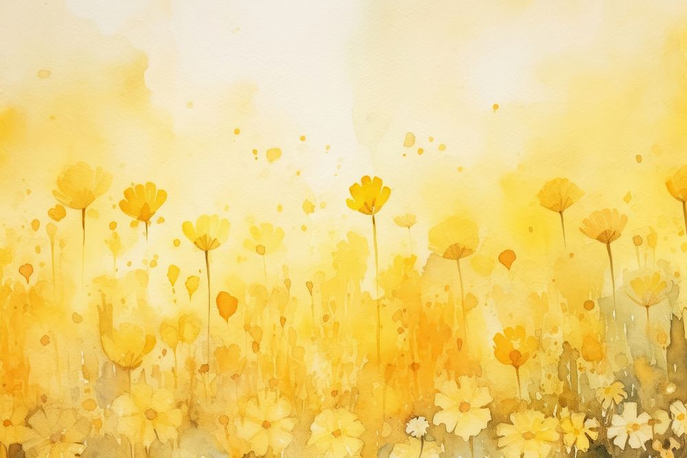 Background yellow flowers backgrounds outdoors painting.