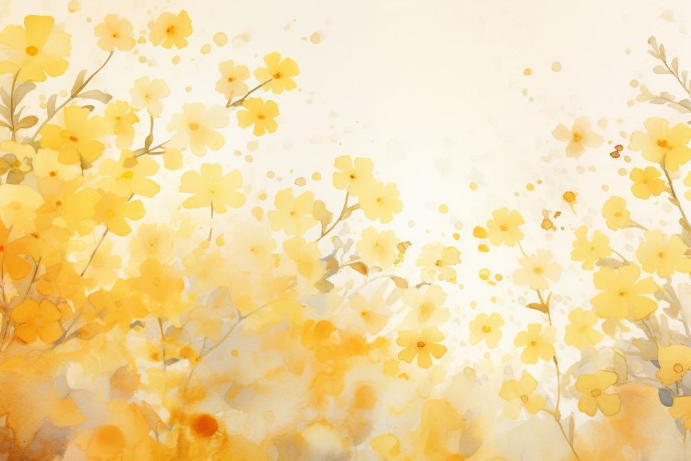 Background golden flowers backgrounds painting plant.