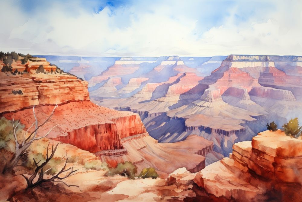 Grand canyon background landscape mountain outdoors.