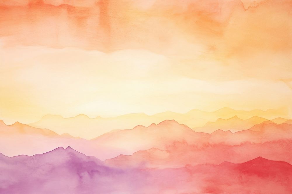 Sunset mountain background backgrounds painting texture.