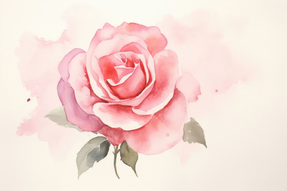 Plain rose background painting flower petal.