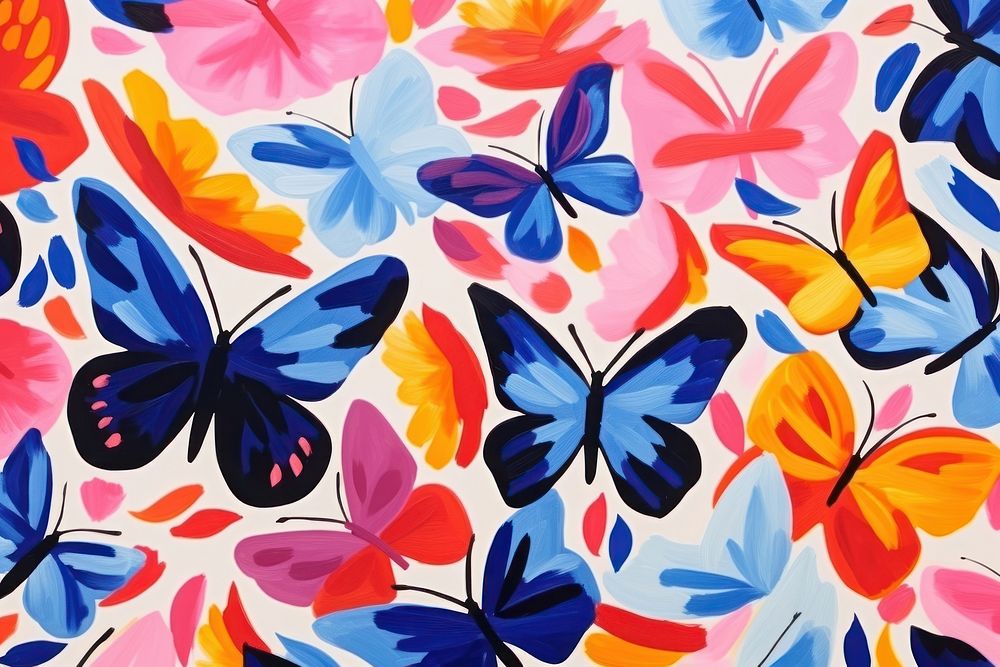 Butterflies backgrounds abstract pattern.
