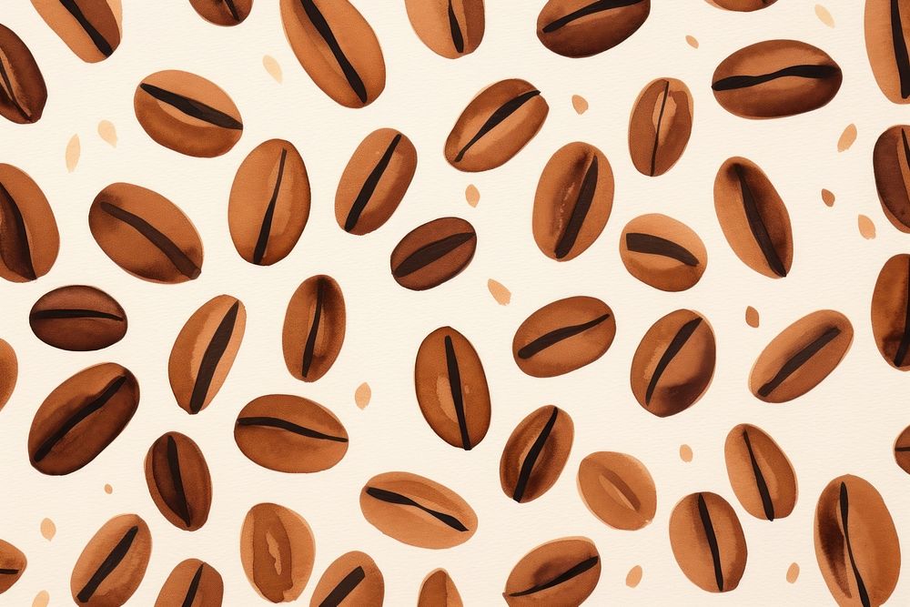Coffee beans backgrounds shape repetition.