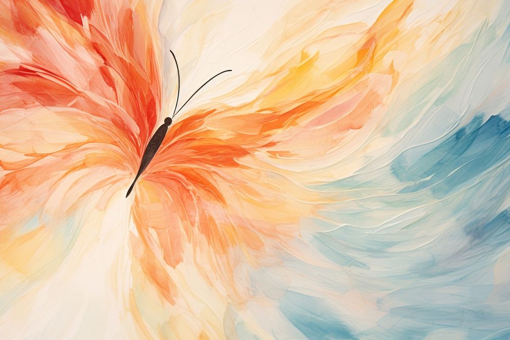 Butterfly backgrounds abstract painting.