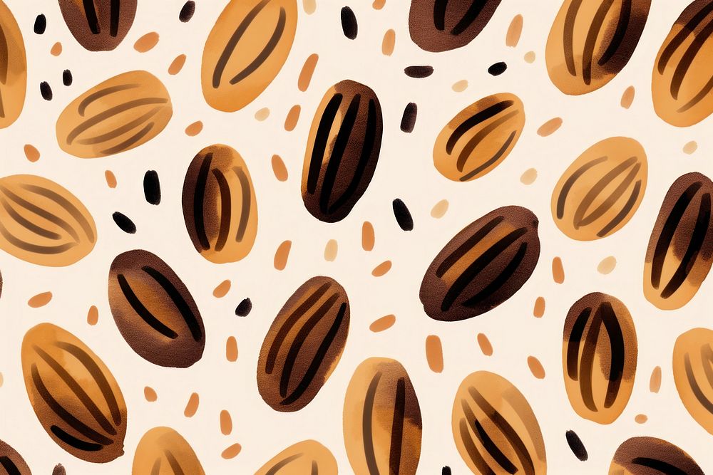 Coffee beans backgrounds pattern food.