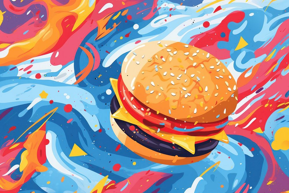 Burger backgrounds food creativity.