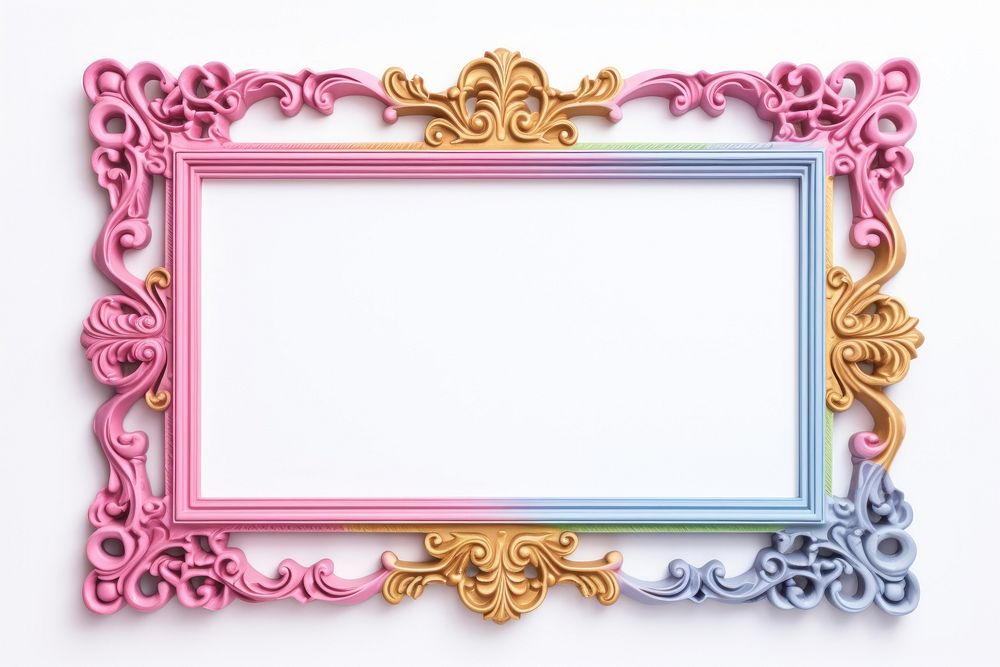 Colorful frame backgrounds rectangle white background.