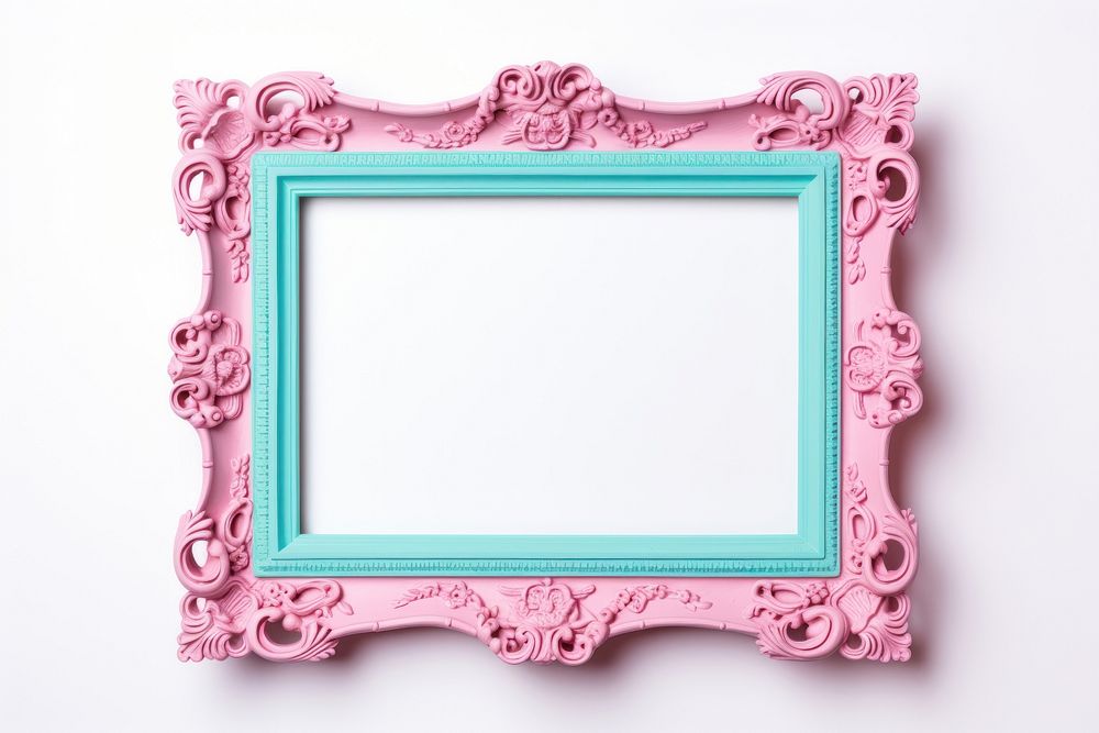Colorful frame rectangle white background architecture.