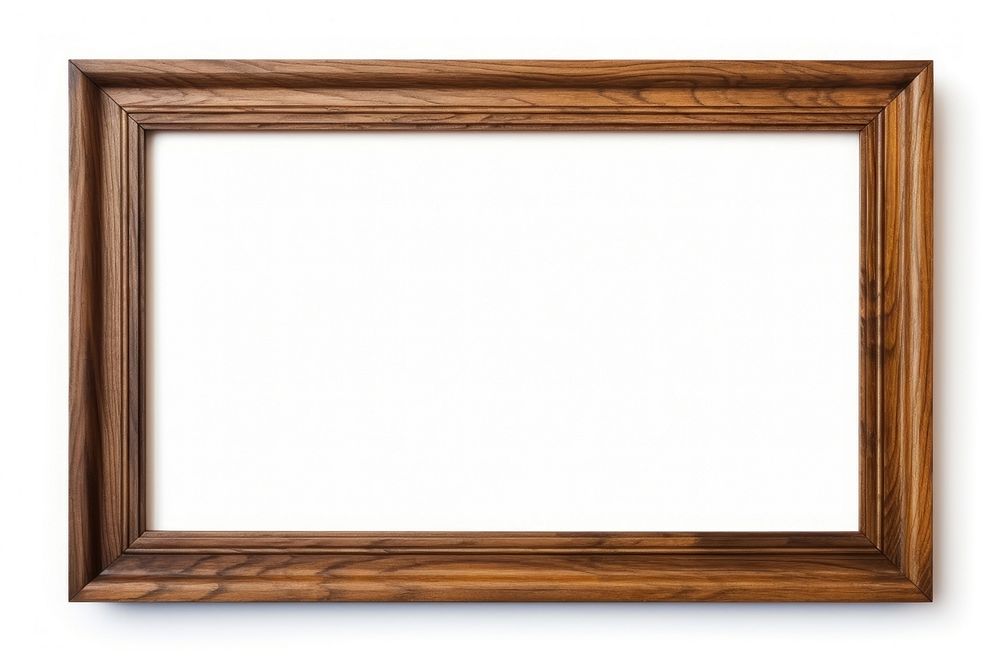 Brown wood frame backgrounds rectangle white background.