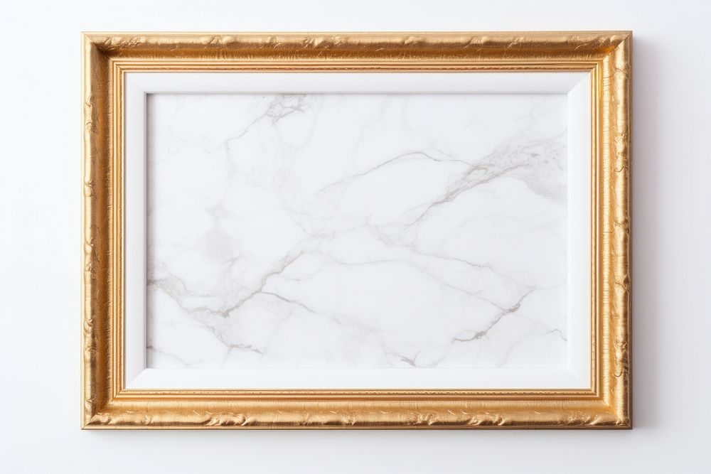Gold marble texture frame backgrounds rectangle white background.