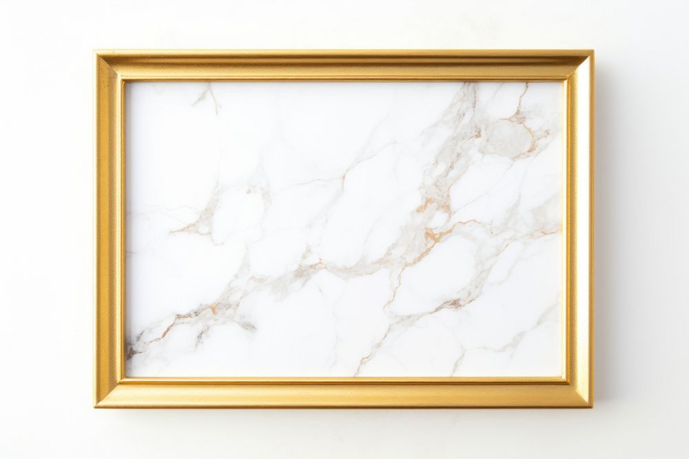 Gold marble texture frame backgrounds rectangle white background.