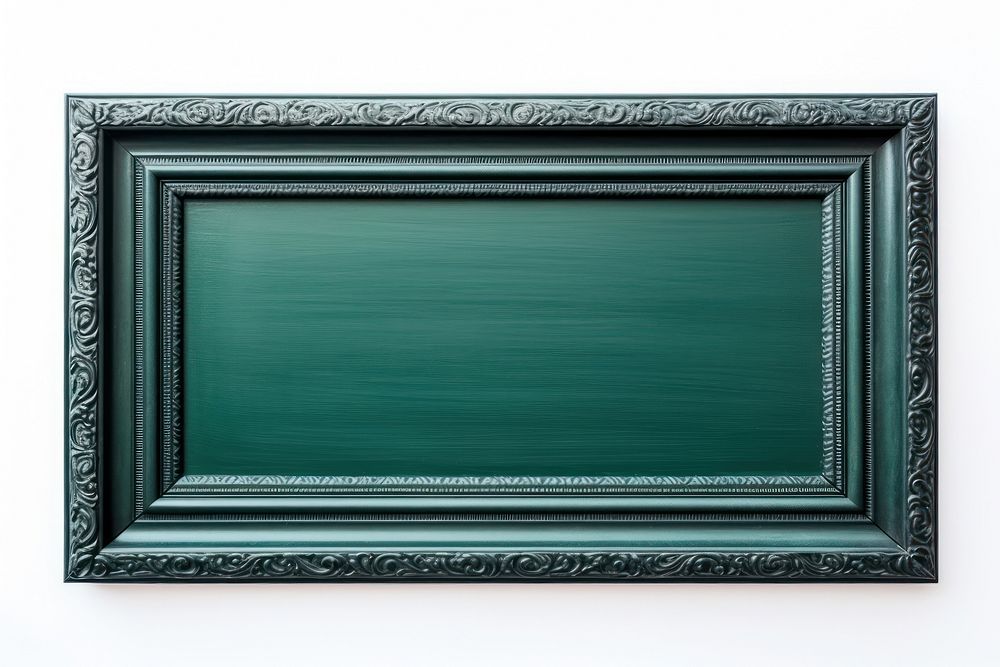 Dark green plastic texture frame backgrounds rectangle white background.