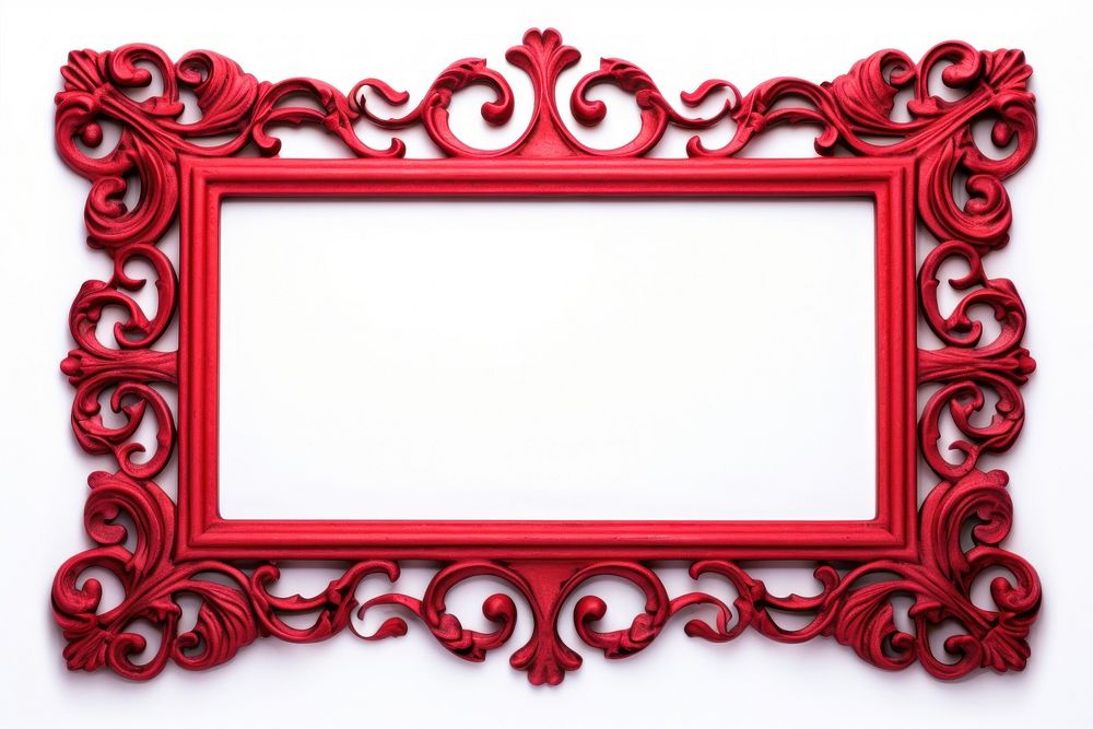 Iron red frame backgrounds rectangle white background.