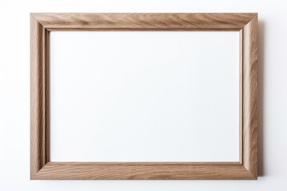 Oak wood frame backgrounds rectangle white background.