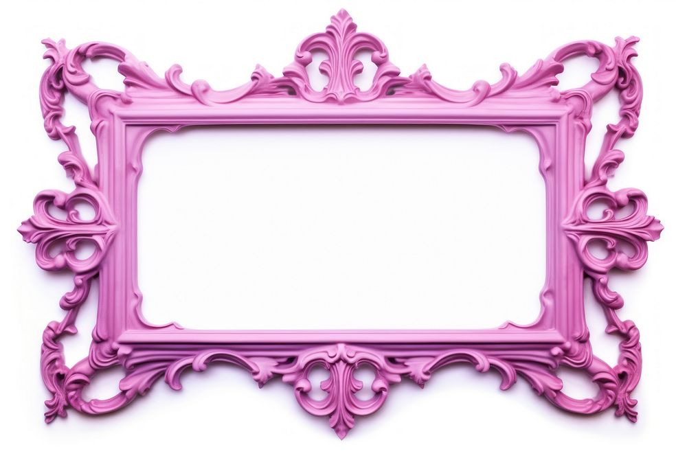 Pink purple iron frame backgrounds rectangle white background.