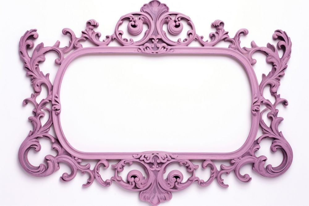Pink purple iron frame rectangle white background furniture.
