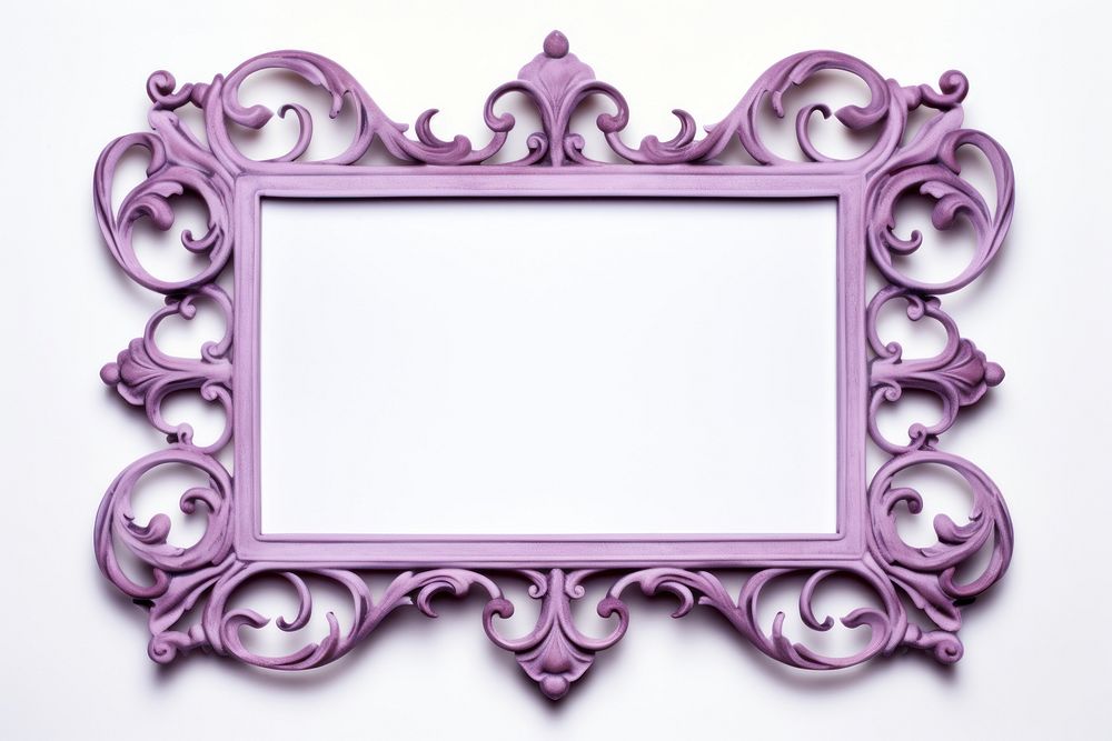 Pink purple iron frame rectangle white background architecture.