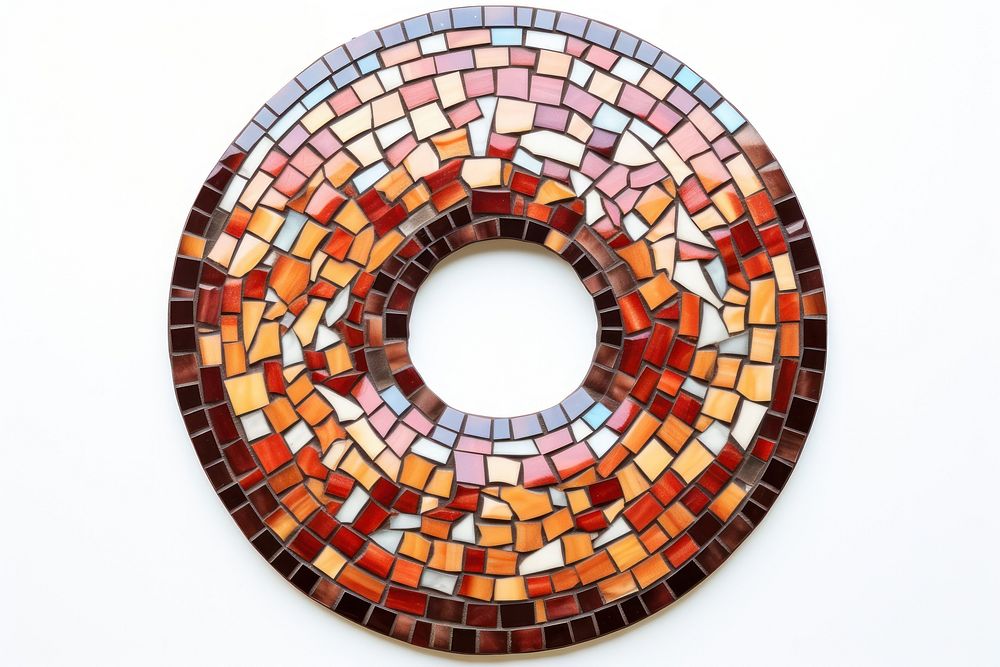 Mosaic tiles donut shape art | Premium Photo - rawpixel