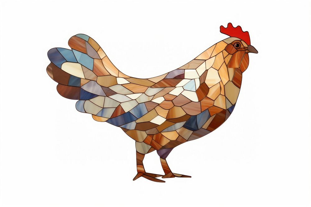 Mosaic tiles hen chicken poultry | Premium Photo - rawpixel