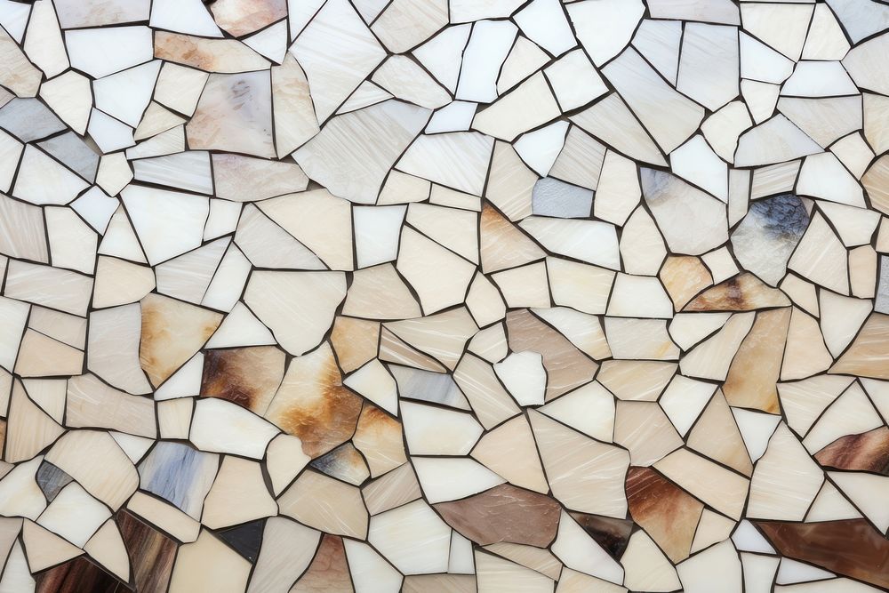 Mosaic tiles of mile box architecture backgrounds shape.
