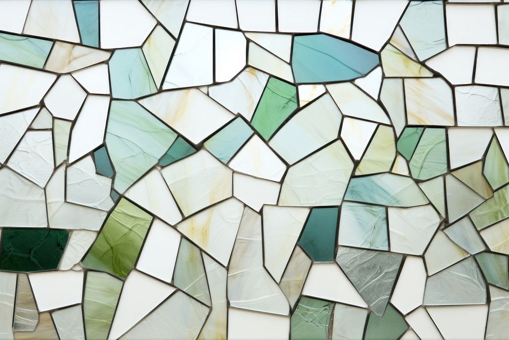 Mosaic tiles of builing backgrounds shape glass.