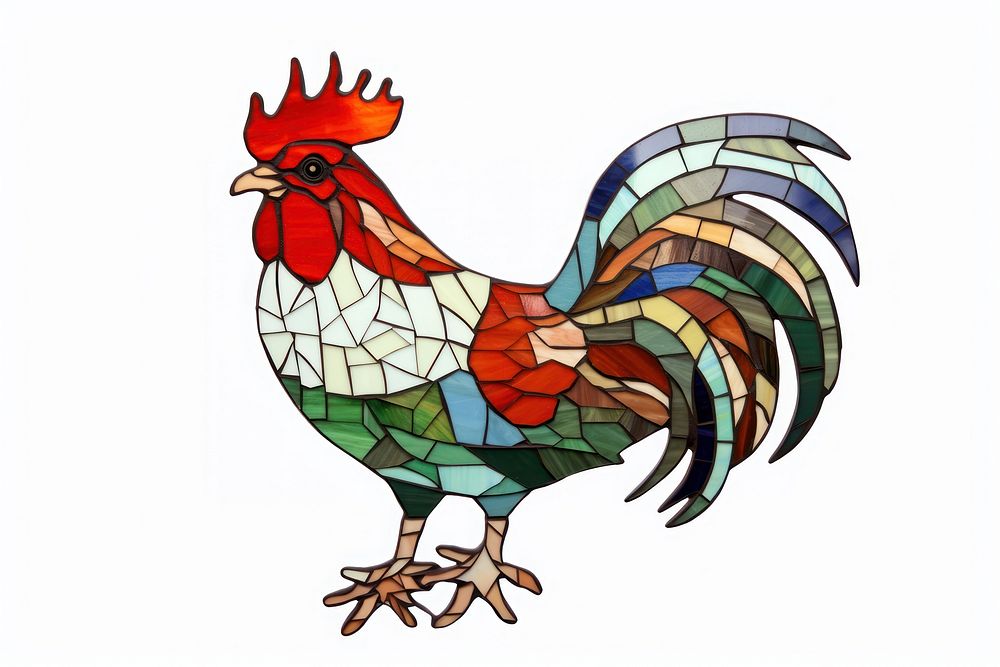 Mosaic tiles hen chicken poultry | Premium Photo - rawpixel