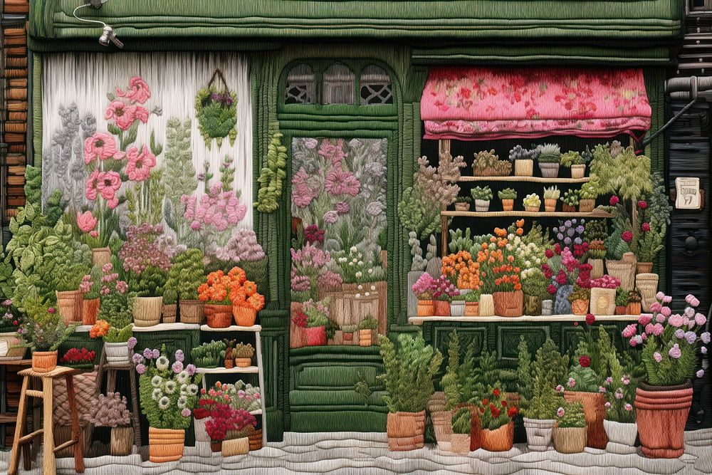Flower shop outdoors nature plant.
