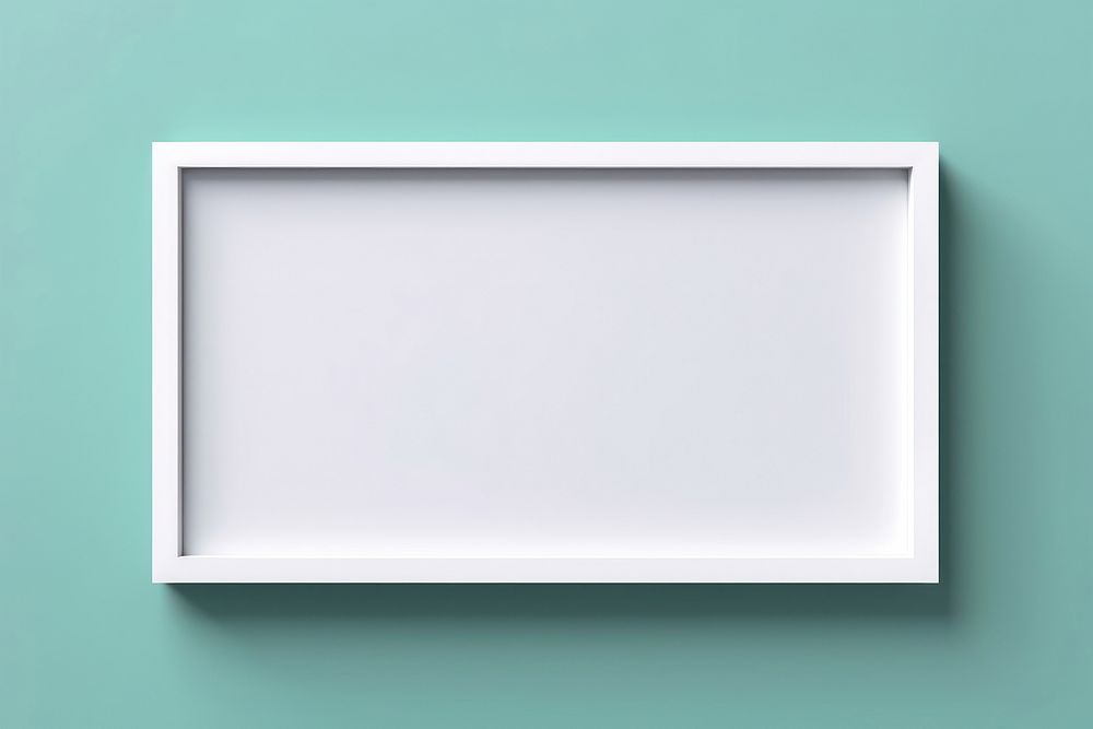 Minimal blank picture frame simplicity rectangle absence.