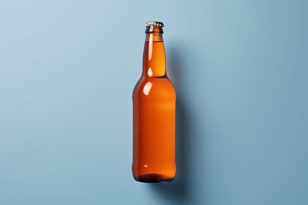 Beer bottle drink condensation.