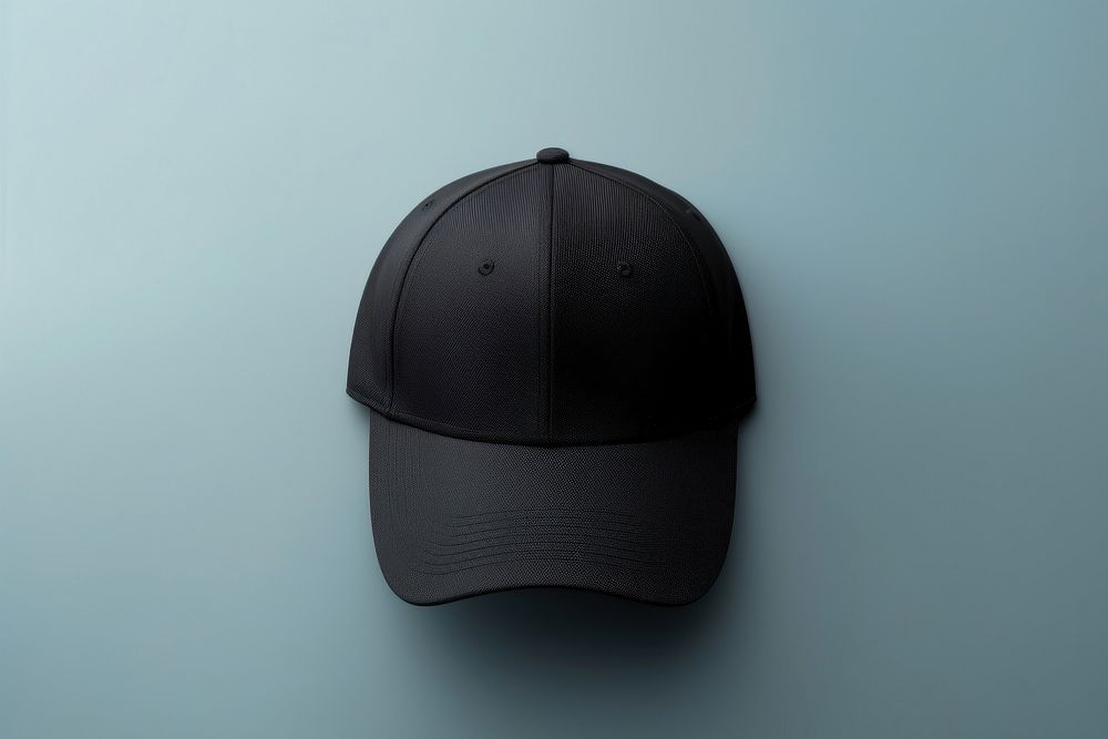 Black running hat headwear headgear clothing.