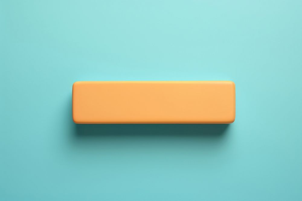 Eraser simplicity turquoise rectangle.