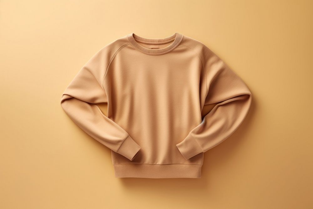 Folded sweater sweatshirt sleeve coathanger.