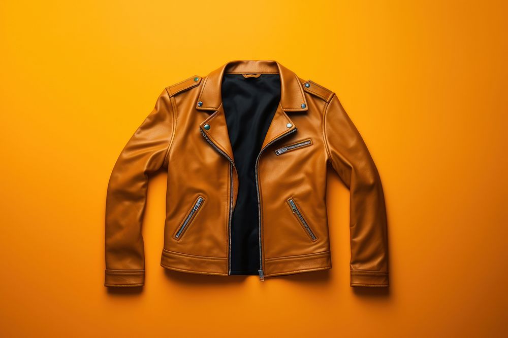 Leather jacket leather leather jacket outerwear.