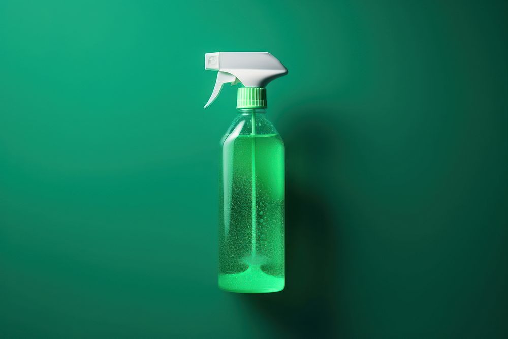Spray cleaner bottle container hygiene.