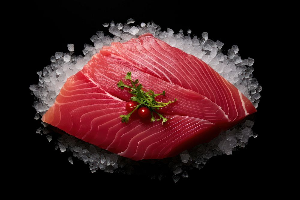 Tuna sashimi seafood salmon accessories.