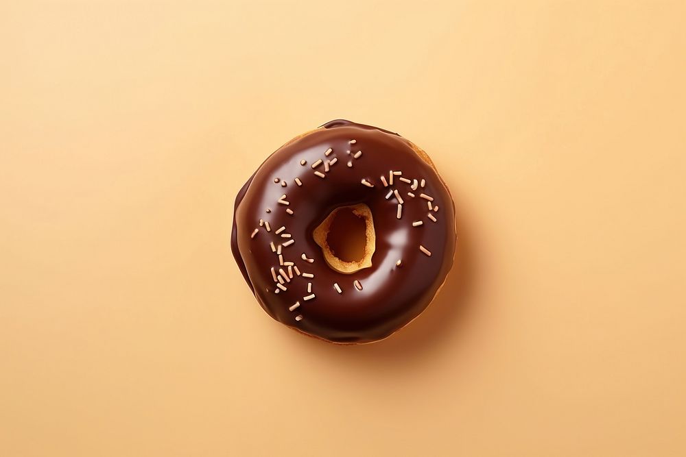 Chocolate donut food confectionery sachertorte.