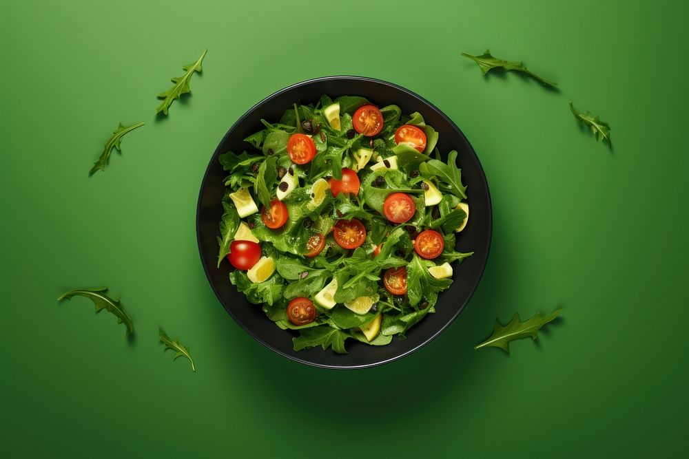 Salad vegetable arugula plant.