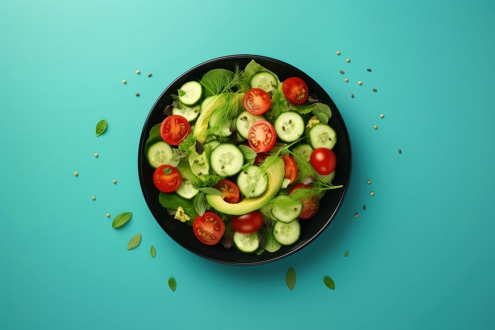 Salad food vegetable freshness.