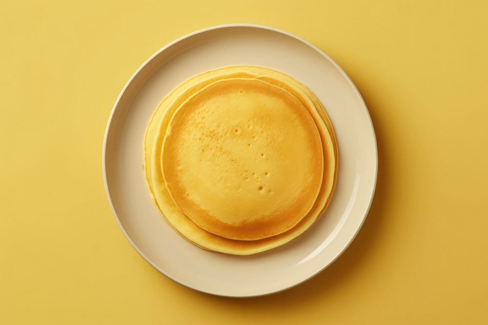 Pancakes plate coffee food.