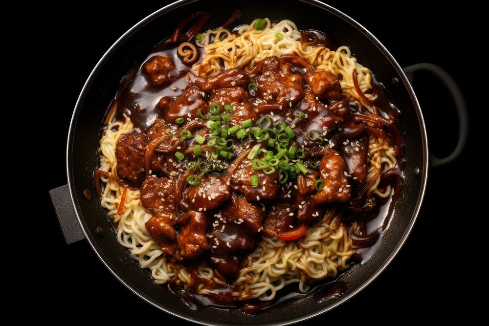 Jajangmyeon noodle food meal.