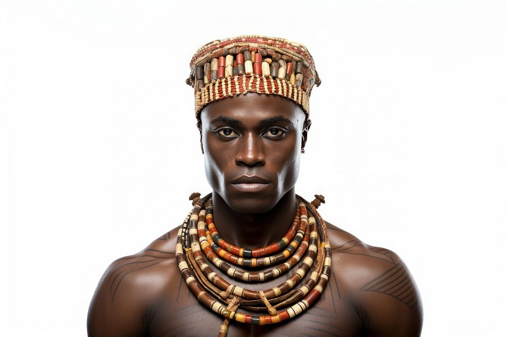 Ghana portrait necklace jewelry.