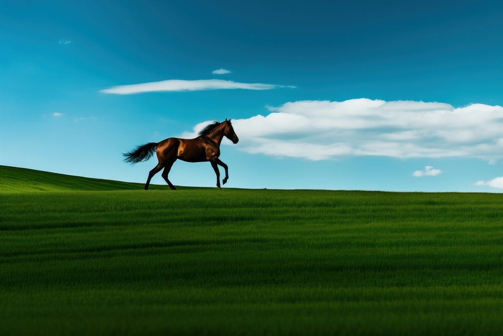 Photography of horse landscape outdoors mammal.
