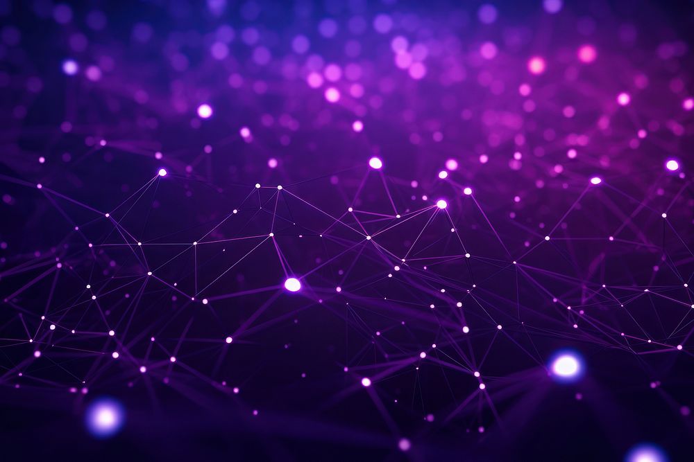 Purple connected by lines backgrounds shape night.