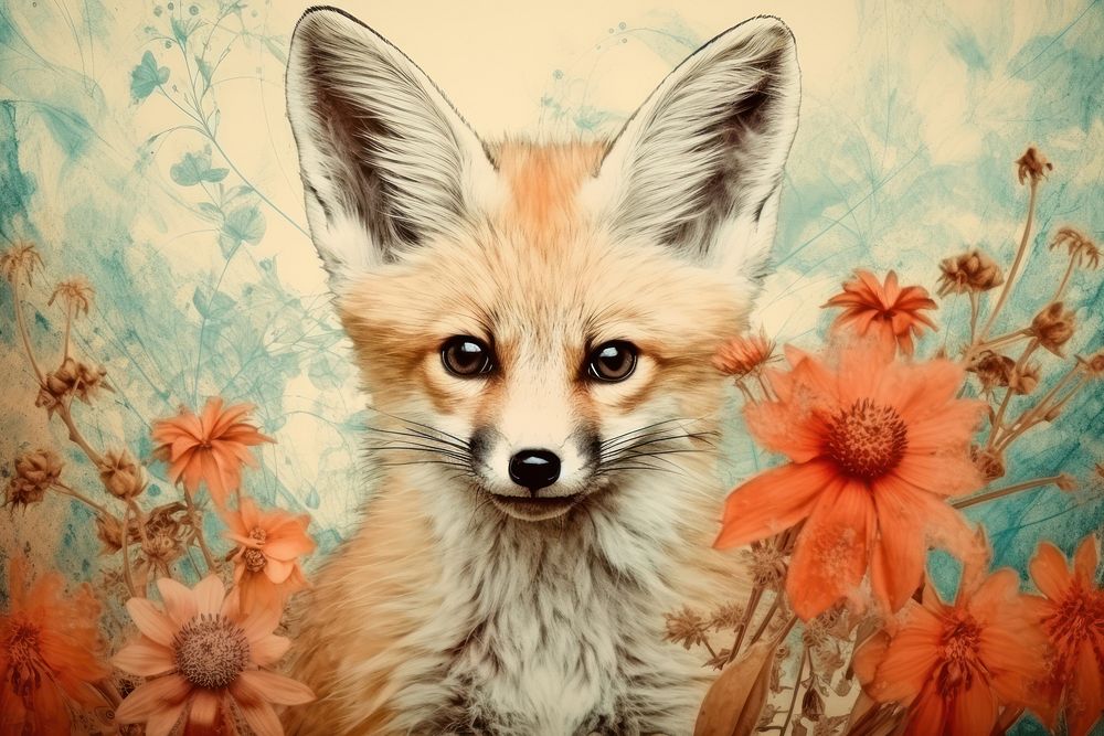 Fox pattern animal mammal.