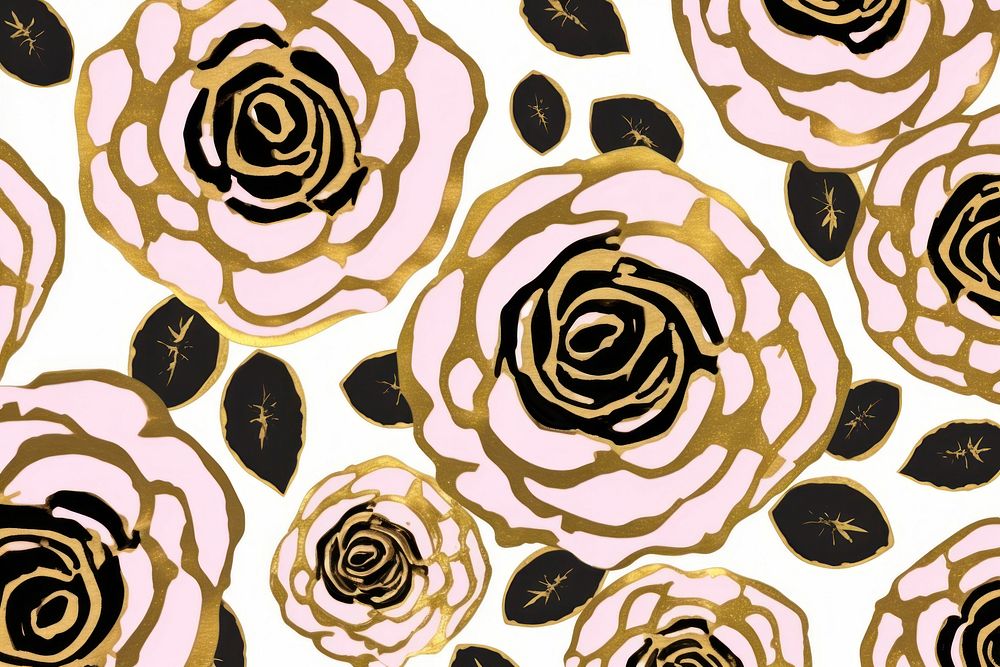 Rose pattern background backgrounds inflorescence repetition.