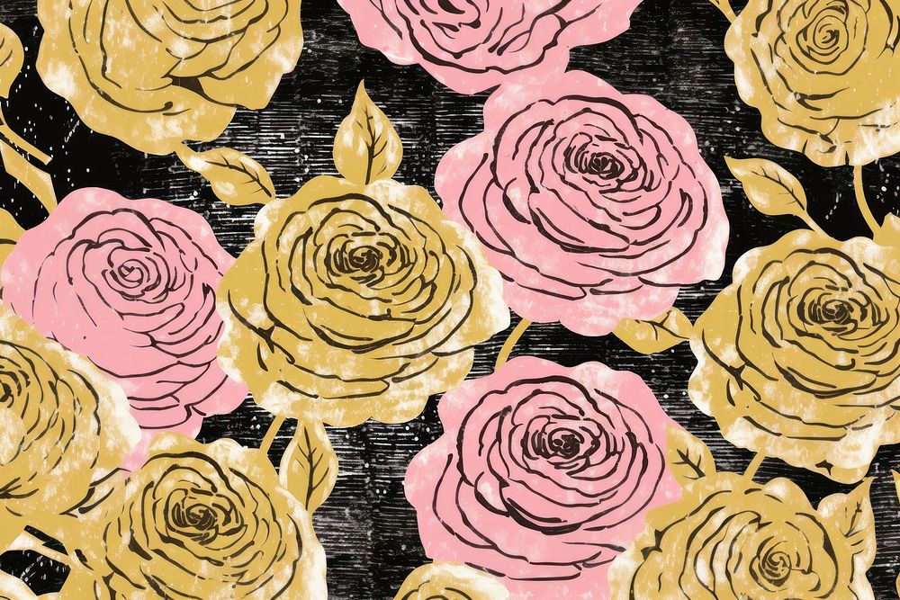 Rose pattern background backgrounds flower plant.